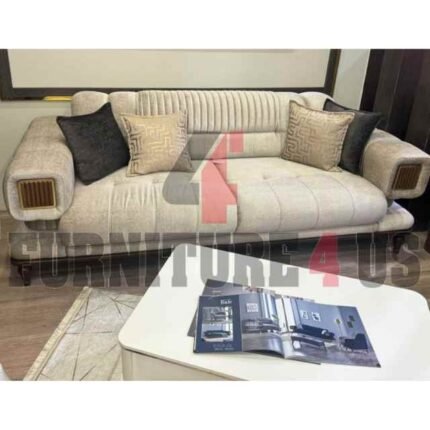 Solid Wood Sofa 2 Seater 01