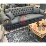 Solid Wood Sofa 2 Seater 02