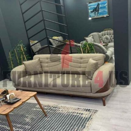 Solid Wood Sofa 2 Seater 04