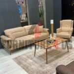 Solid Wood Sofa With Chair
